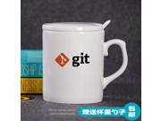 Mug Cup for Geek Programmers ceramic mug cup gift Git official LOGO contracted water cup series