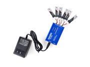 IUModel BC 1S06 1 to 6 3.7V 6 Port Lipo Battery Quick Charging Balance Charger for RC Quadcopter Hubsan X4 H107D H107L H107C Syma X5C X5SC X5SW UDI 818A 817A V9