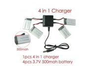 syma x5c parts X5 charger X5A X5C 1 RC Quadcopter Spare 4 in1 battery charger with 4pcs battery 500mah