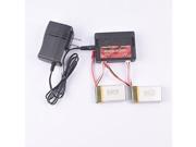 2PCS 7.4V 700mAh Battery and 1to2 Charger for mjx X600 RC quadcopter drone spare parts