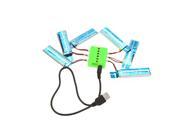 IUModel Super Fly Sets 6Pcs 3.7V 520mAh Lipo Battery with X6 Charger for Wltoys V977 V930 RC Helicopter
