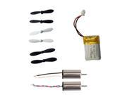 IUModel Crash Pack for JJRC H20 RC Quadcopter JJRC H20 Battery Propeller Motor