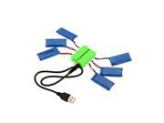 IUModel 6Pcs 3.7V 380mAh 500mAh Lipo Battery for Hubsan X4 H107D H107 H107L H107C RC Quadcopter with X6 Charger