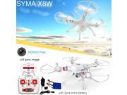 Wifi Sync image date SYMA X8W explorers Aerial 6Axis 4CH RC Quadcopter RTF 2MP Camera with 2pcs 2000mAh extra battery