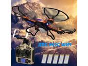 JJRC H12C Wifi FPV 2.4G 6Axis Gyro RC Quadcopter Drone HD Real Time Camera with 5Pcs extra battery
