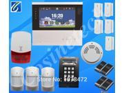 max 8 remote controlls max other 116pcs wireless sensors GSM850 900 1800 1900Mhz 7 inch touch screen PSTN GSM alarm system