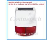 868MHZ wireless solar powered siren strobe siren for 7 inch X6 868MHZ alarm system 433MHZ G90B solar siren WIFI GSM alarm