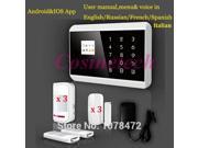 APP Security KR 8218G secrui KERUI alarm system with user manual in EN FR Russian Spanish IT home GSM PSTN Alarm System
