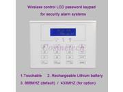 868MHZ LCD display Wireless Two way remote control keypad External Password keyboard for 433MHZ 868MHZ alarm systems