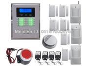 Low price DIY smart wireless home security PSTN GSM alarm system kit PIR detector door sensor smoke sensor fire alarm