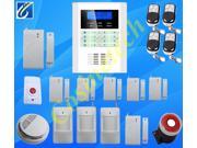 English French Russian Italian Chinese for selection wireless PSTN GSM alarm system with 101 defense zones