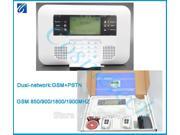 Voice prompt SMS control Mobile Call GSM 850 900 1800 1900MHz dual network GSM PSTN Home security GSM Alarm System
