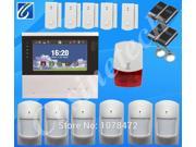 dual network color touch screen GSM PSTN alarm system with English German Italian Dutch menu for option support IOS Android APP