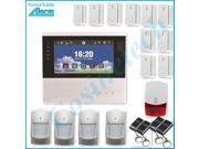 classic Smart 7 inch touch screen home security alarm system lithium battery dual network 868MHZ GSM PSTN alarm system