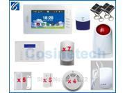 Customized Smart FSK 868MHZ alarm system with 7 inch Touch screen 850 900 1800 1900Mhz GSM home alarm security alarm system