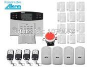hot selling LCD display Wireless Home security GSM Alarm systems with 12 door window sensor 4 PIR motion detector fire alarm