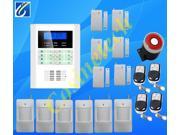 Security alarm system in English French Russian Italian Chinese for selection smart wireless voice SMS PSTN GSM alarm system
