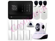 touch keypad Smart home alarm with App IOS Android G90B Wifi GSM alarm system with GPRS surveillance IP camera alarm system