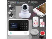 100% original G90B WiFi Alarm GPRS Wifi home security GSM Alarm System SMS alarm support IP camera fire alarm smoke senser