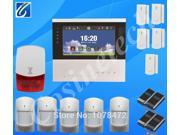 Support IOS Android APP GSM850 900 1800 1900Mhz 7 inch touch screen PSTN GSM alarm system with 5 door sensor 5 PIR sensor