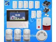 Home Security 868MHZ alarm system with 7 inch touch screen SMS APP PSTN GSM alarm system with menu in multi language