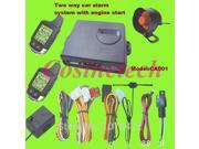 Hot sales Two Way car Alarm System vehicle security LCD remote control alarm system with built in remote engine start