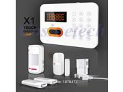 Colorful touch keypad home alarm system PSTN alarm kit with languages English Russian Spanish burglar security alarm system