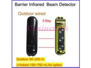 Wired Outdoor barrier infrared 3 Rays outdoor indoor beam detector sensor IR perimeter 250m 200m 150m 100m motion alarm system
