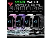 Smart Bracelet Bluetooth Wristband Smart Watch Bluetooth Fitness Activity Tracker Pulsera Heart Rate Wireless Sports Bracelet Color Black