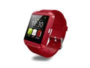Red U8 Bluetooth Smart Wrist Watch Phone Mate For Android IOS Iphone