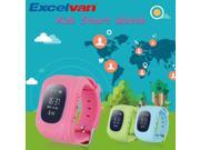 Excelvan Q50 Kids Smart Watch GPS LBS Double Location Safe Children Watch Activity Tracker SOS Call