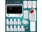 New Product Security Alarm System Internet WiFi GSM Alarm GPRS Wifi Alarm System Remote Control for Home Office RFID Keypad