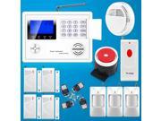 2016 new alarm dual network Wireless GSM and PSTN alarm system with 99 Wireless defense zone and 2 wired zones LCD English