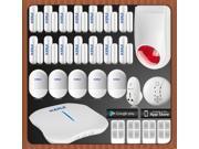 PSTN WIFI Alarm Systems Security Home Wireless Alarm System with Wireless Smoke Detector and Smart Socket APP Remote Control