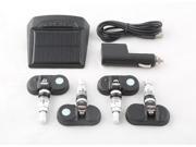 4 internal TPMS sensors with solar energy LED display wireless transmission support PSI or BAR unit optional