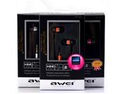 Awei ES Q3 Wired In Ear Earphone Stereo Earbud 3.5mm Jack Super Bass Sound Isolation Headset For iPhone for Samsung Mobile Phone