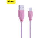 Awei CL 982 1M Charging Cable Universal Nylon Braided Data Charging Cable Micro USB For Smartphone For Android Phone