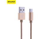 Awei CL 400 1M Charging Connector Universal Braided Charging Connector Sync Data Cable Micro USB Charging Nylon
