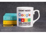Mug Cup for Geek Glass ceramic mug Google I Dont programmer Need Google Creative Cup