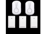 36 Tunes Wireless Cordless Doorbell Remote Door Bell Chime 3 Button and 2 Receivers No need battery Waterproof EU US UK Plug