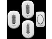 1 transmitter 3 receiver High Quality home DoorBell Waterproof 280m work range Mini Wireless Door bell 48 Ring tunes for choose