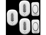 2 transmitter 3 receiver High Quality home DoorBell Waterproof 280m work range Mini Wireless Door bell 48 Ring tunes for choose
