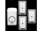 3 doorbell buttons 1 doorbell receivers 350M remote control AC 110 220V Waterproof button elderly pager Wireless doorbell