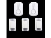 High Quality IP44 Waterproof Wireless Doorbell 300M Range with 36 Chimes Tone 4 Level Volume with 3 Push Button and 2 Receiver