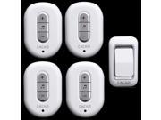 1 transmitter 4 receiver High Quality IP44 Waterproof 300m Wireless Doorbell With 48 Chimes Home Smart Alarm Push Button