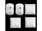 Wireless Doorbell Waterproof AC 110 220V digital door bell 200 m remote control door ring 3 transmitters 2 receiver
