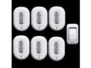 1 transmitter 6 receiver High Quality IP44 Waterproof 300m Wireless Doorbell With 48 Chimes Home Smart Alarm Push Button
