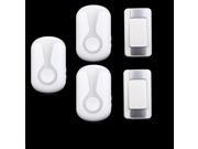 High Quality IP44 Waterproof Wireless Doorbell 300M Range with 36 Chimes Tone 4 Level Volume with 2 Push Button and 3 Receiver