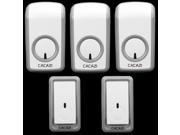 2 doorbell buttons 3 doorbell receivers 350M remote control AC 110 220V Waterproof button elderly pager Wireless doorbell