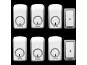 2 doorbell buttons 6 doorbell receivers 350M remote control AC 110 220V Waterproof button elderly pager Wireless doorbell
